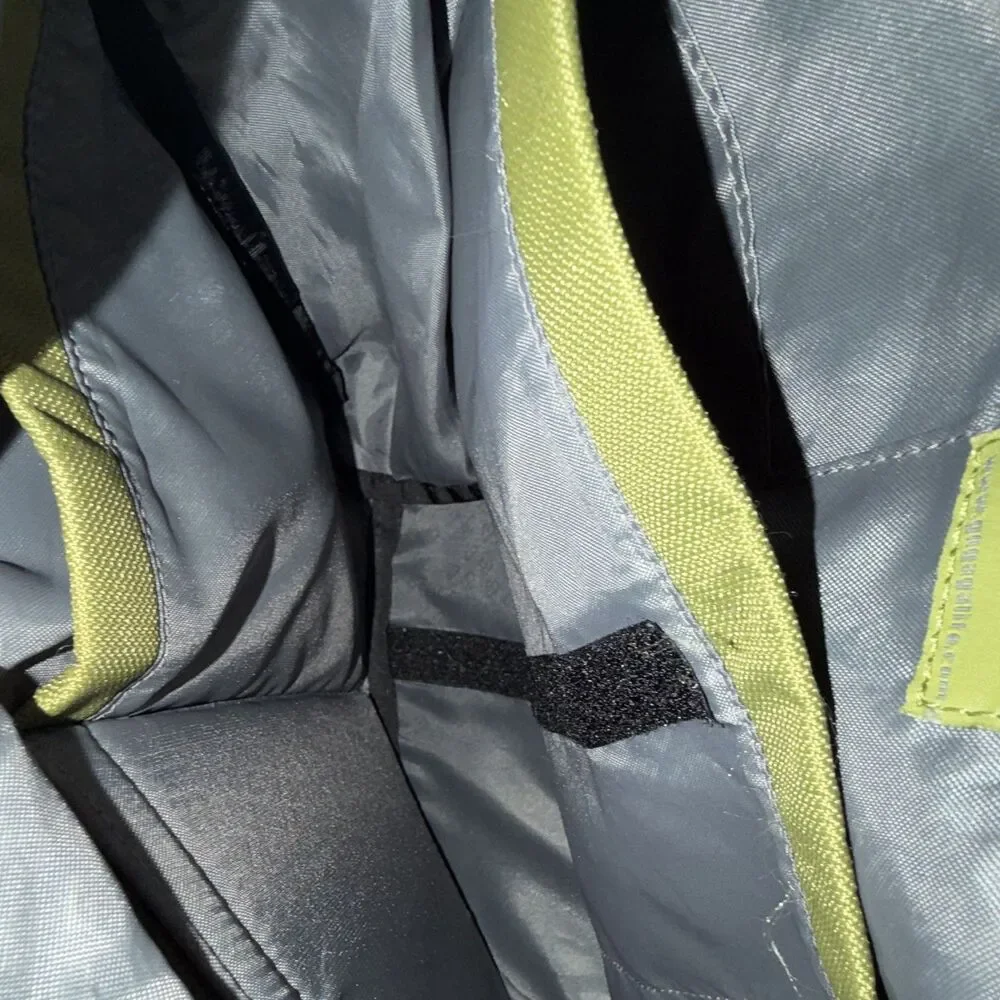 Go GaGa messenger-style diaper bag features a unique olive green and gray color
